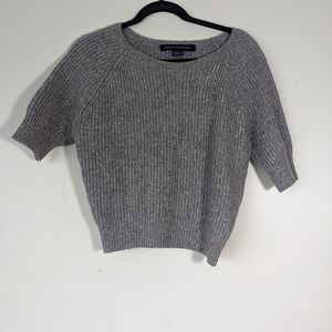 Vintage French Connection crop top sweater knit t-shirt